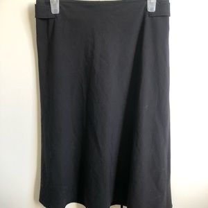 Black knee length skirt